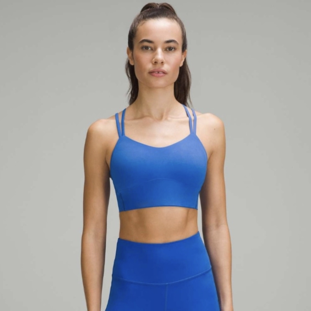 Lululemon Like A Cloud LongLine Bra B/C Blue Size 8